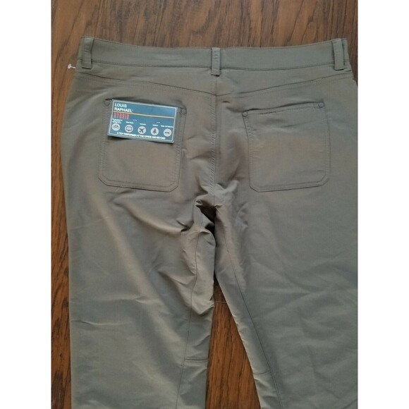 NEW Louis Raphael Hybrid Men's Slim Fit 5 Pocket Pant Bungee Cord Size 38 x 30 - Picture 5 of 9